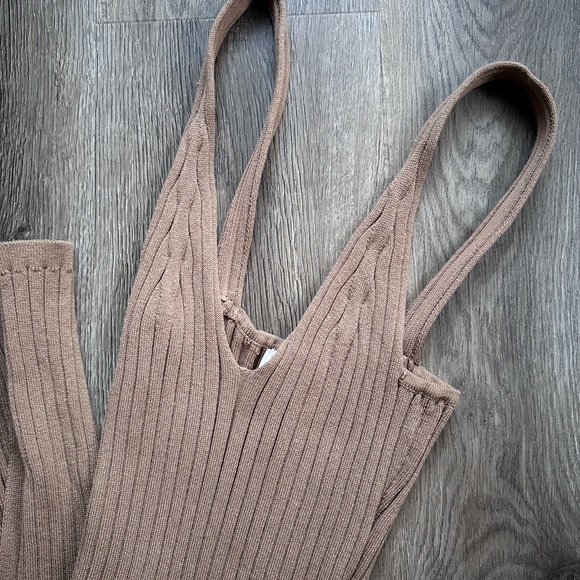 H&M Tan Ribbed Knit Dress - Picture 3 of 7
